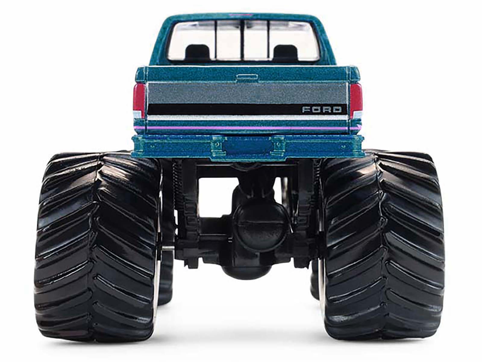 1993 Ford F-250 Monster Truck "Northern Storm" Teal Metallic "Kings of Crunch" Series 16 1/64 Diecast Model Car by Greenlight