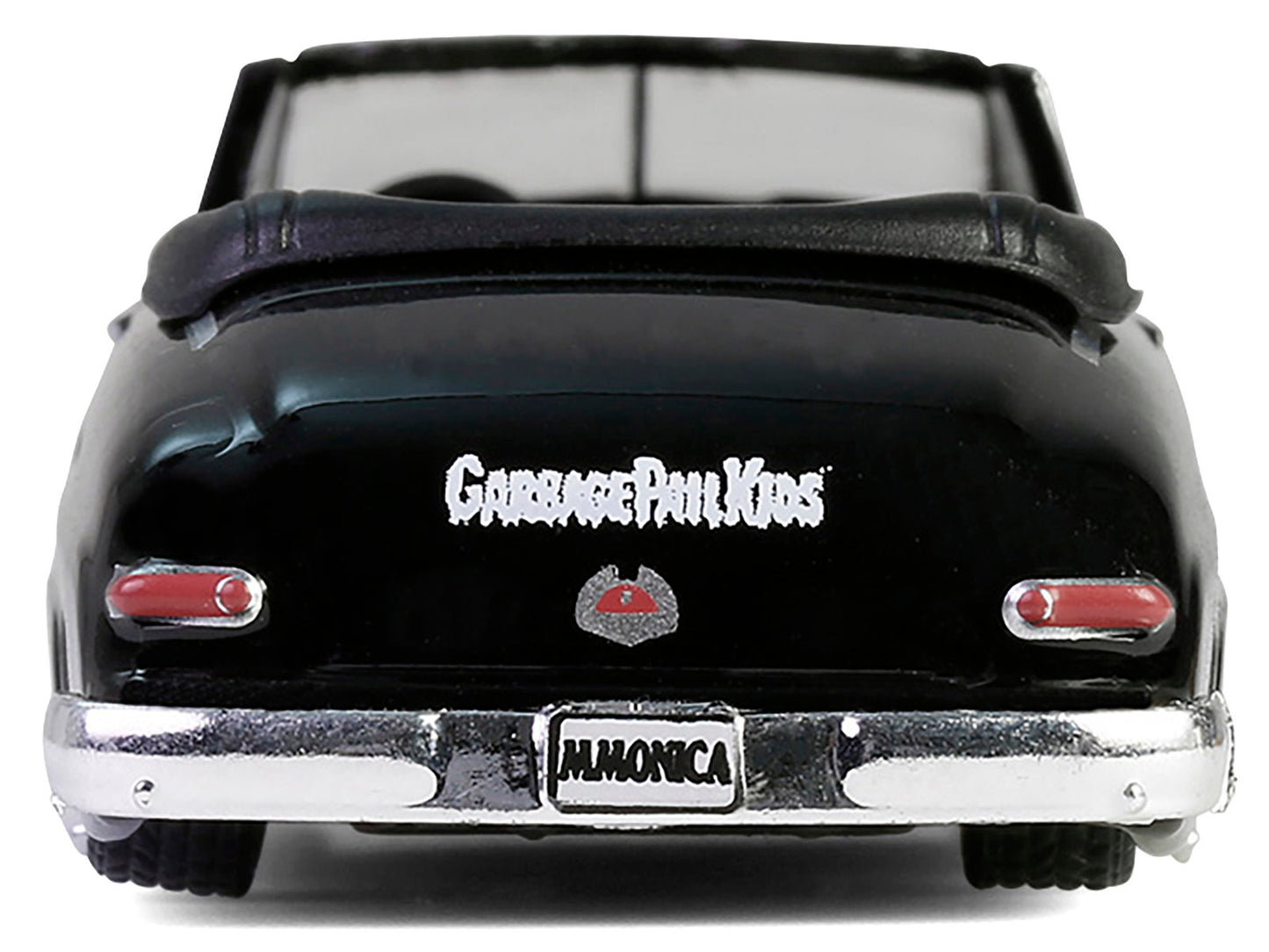 1950 Mercury Eight Convertible Lowrider Black with Flames "Menacing Monica" "Garbage Pail Kids" Series 7 1/64 Diecast Model Car by Greenlight