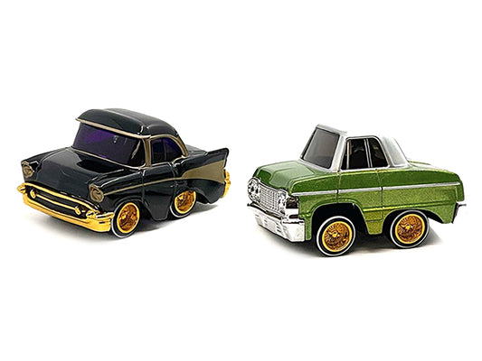 "Lowriders" Series 5 Chevrolet Double Pack Set of 2 Cars Diecast Model Cars by CarTuned