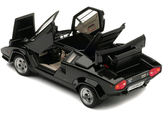 Lamborghini Countach 5000S Black 1/43 Diecast Model Car by Autoart