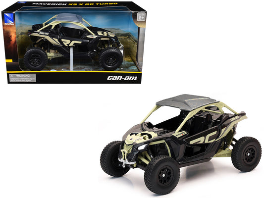Can-Am Maverick X3 XRC Turbo ATV Tan and Black with Silver Top cast 1/18 Diecast Model by New Ray