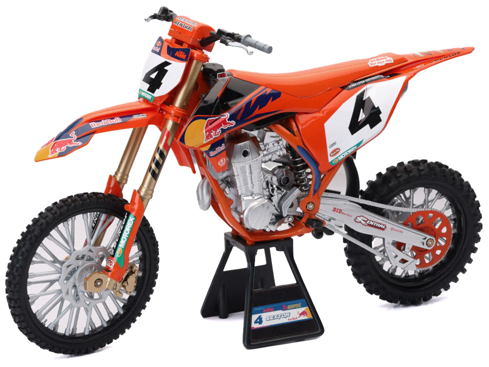 KTM 450 SX-F Motorcycle #4 Chase Sexton "Red Bull KTM Factory Racing" 1/12 Diecast Model by New Ray