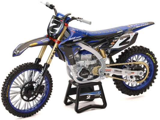 Yamaha YZ450F Motorcycle #2 Cooper Webb "Yamaha Factory Racing" 1/12 Diecast Model by New Ray