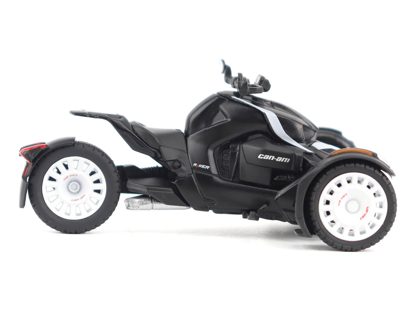 Can-Am Ryker Rally 3-Wheel Motorcycle Ghost Black 1/32 Diecast Model by BRP Models