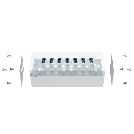 ORICO A3H7-SV Aluminum Alloy 7 Port USB3.0 Hub