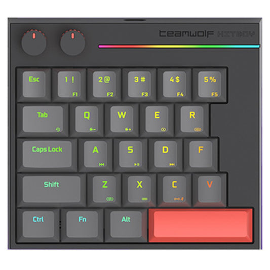 TEAM WOLF HK25 Magnetic Axis Mechanical Keyboard One-Handed Operation Gaming Keypad