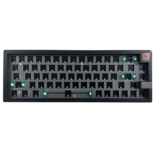GMK67-S Hot Swappable Wireless+Wired+Bluetooth-compatible Keyboard Kit with Screen, RGB Backlight