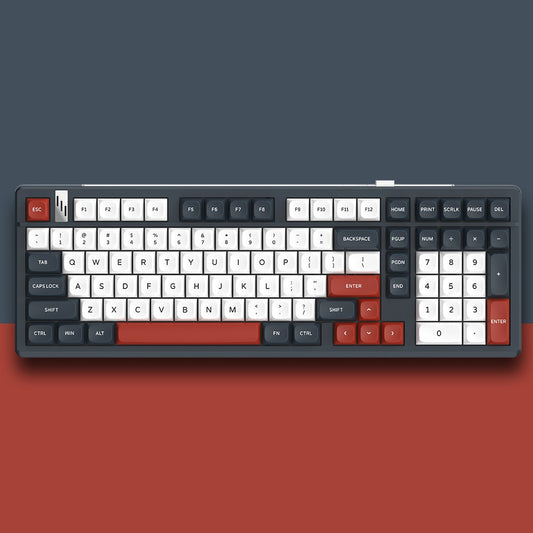 Y-FRUITFUL K102 102 Keys Tri-Mode Keyboard Gasket Structure Mechanical Gaming Keyboard with RGB Light