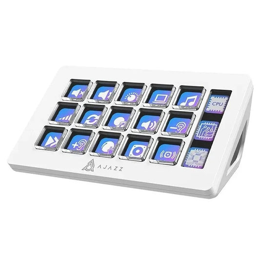 AJAZZ AKP153E Desktop Assistant Console Panel Custom Programming Intelligent Display 15 Keys Mini Keyboard