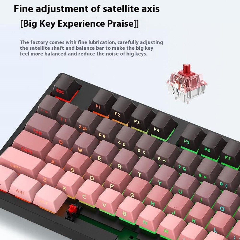Y-FRUITFUL K98Pro 98 Keys Mechanical Keyboard Triple Mode Hot Swappable Gaming Keyboard with RGB Backlit