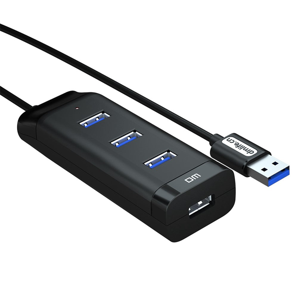 DM CHB007 4 Ports USB 3.0 Hub 5Gbps High Speed Transfer Docking Station with 120cm Cable
