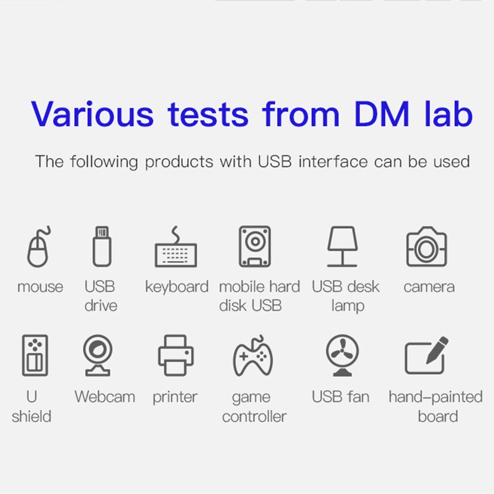 DM CHB007 4 Ports USB 3.0 Hub 5Gbps High Speed Transfer Docking Station with 120cm Cable