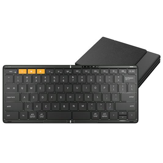 DF010 Foldable Bluetooth-Compatible Keyboard 79 Keys Ultra Slim Keyboard for Windows / Android / iOS