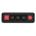 MKESPN K816A 4-Key Wired Hot-Swappable Mechanical Gaming Keypad Macro Programmable Mini Keyboard