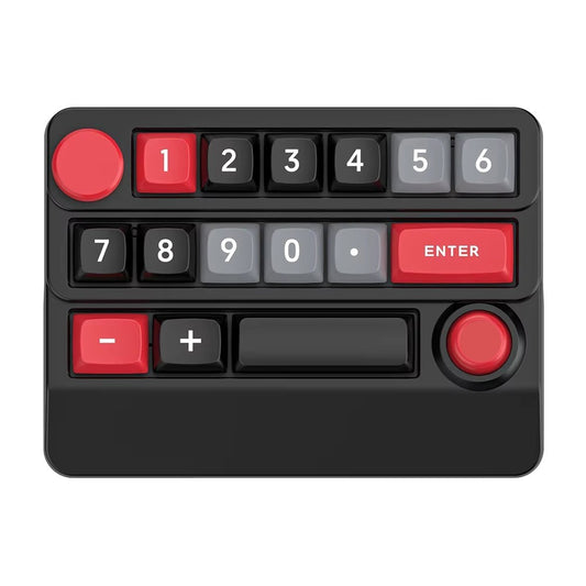 MKESPN W909 15 Keys Mechanical Gaming Keyboard Wireless / Bluetooth-Compatible / Wired RGB Backlit Keypad