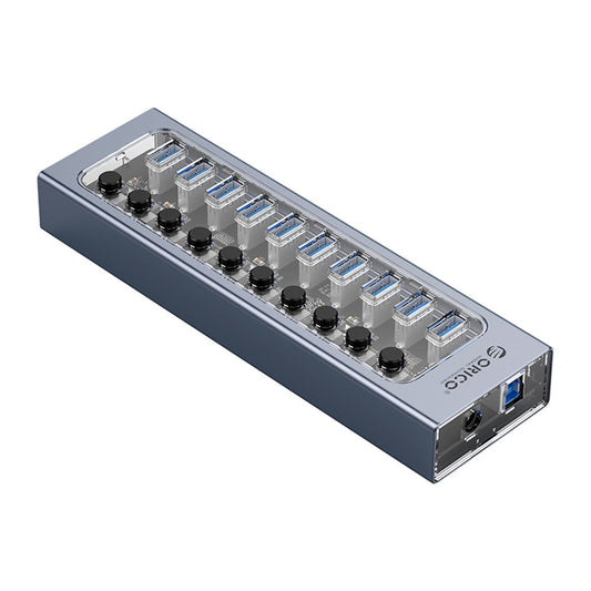ORICO AT2U3-10AB Aluminum Alloy + PC USB3.0 Multi-port HUB with Individual Switches