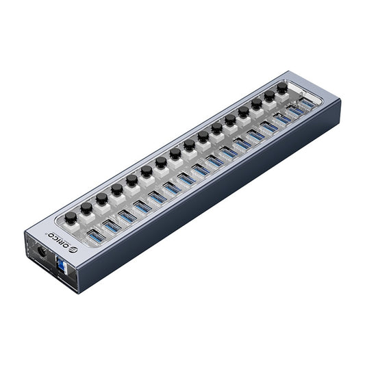 ORICO AT2U3-16AB Aluminum Alloy + PC USB3.0 Multi-port HUB with Individual Switches