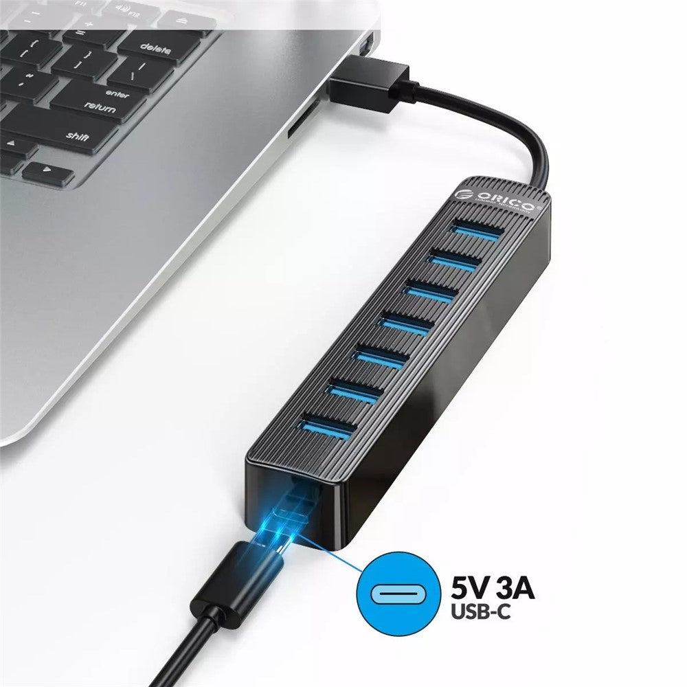 ORICO TWU3-7A-BK 7-Port USB3.0 HUB with Type-C Power Supply Port