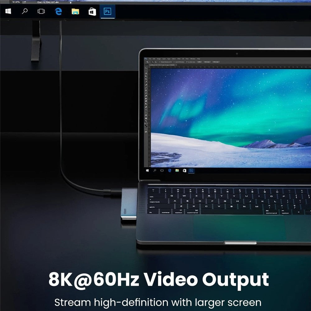 UGREEN 60560 USB-C Hub Splitter Adapter Thunderbolt 3 Dock Card Reader for MacBook Pro / Air