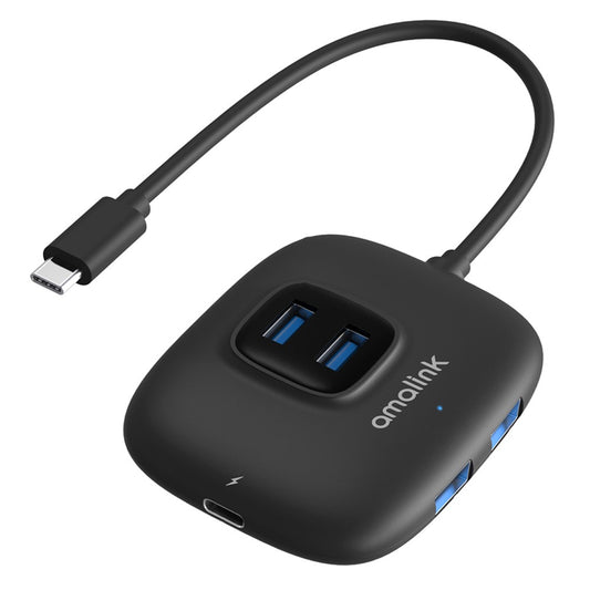AMALINK AL-UC310 Portable 5Gbps Type-C to USB 3.0 4 Ports + PD 3.0 Hub
