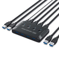 U3-040 KVM USB 3.0 Switch Selector 4 Port Computer Sharing 4 Devices for Keyboard Mouse Scanner Printer