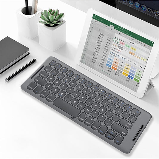 B088 Portable Foldable Bluetooth-compatible 65 Keys Keyboard Three-Channel Computer Laptop Phone Wireless Keyboard