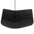 Ergonomic Wired Keyboard Split Plug-and-play Computer Laptop Curved Shape Design Layout Cable Keyboard for Home Use