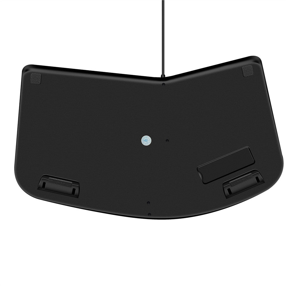 Ergonomic Wired Keyboard Split Plug-and-play Computer Laptop Curved Shape Design Layout Cable Keyboard for Home Use