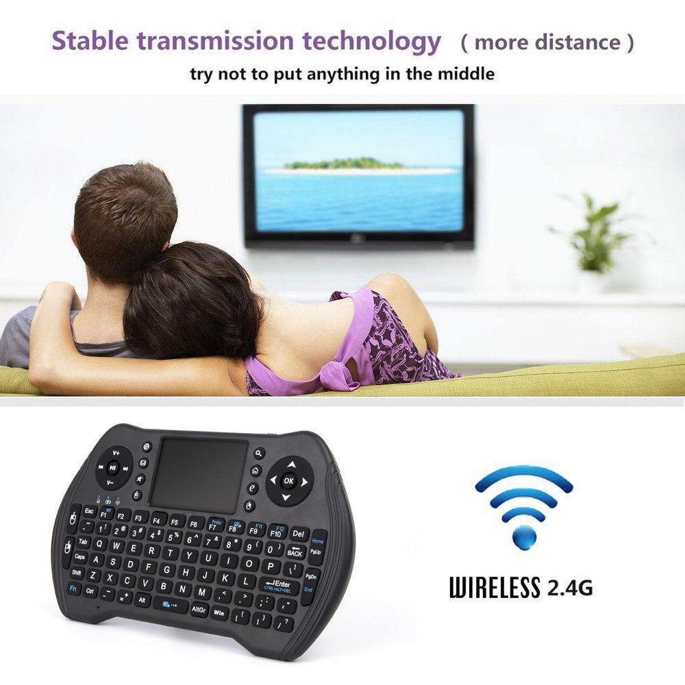 MT10 Backlight Keyboard USB 2.4G Air Mouse Wireless Keyboard with Touchpad for Smart TV, Windows, Notebook