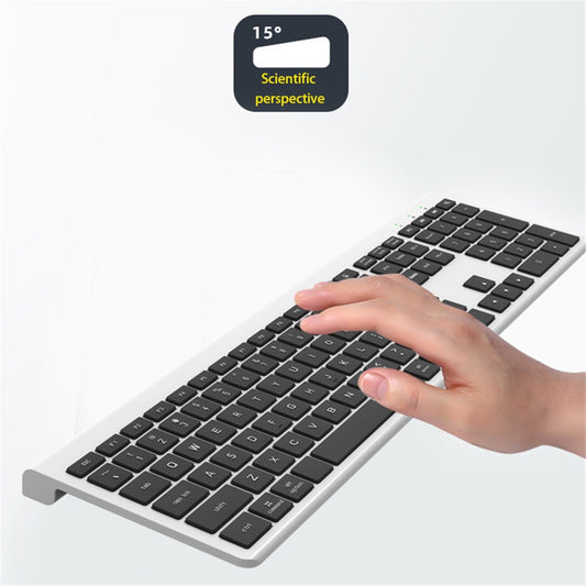 K010C 110 Keys Bluetooth-compatible 5.0 Wireless Keyboard Portable Slim Keyboard Compatible with Mac, Windows