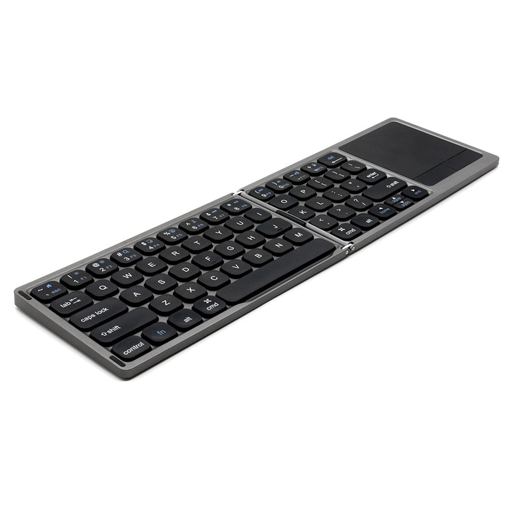 FK328T 3-Folded Keyboard for Cell Phone Tablet Laptop Wireless Bluetooth-compatible Keyboard Compatible with Mac OS, IOS, Android