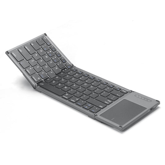B066T Compatible with Multi-system Cell Phone Tablet Keyboard Tri-fold Wireless Bluetooth-compatible Keyboard with Touchpad