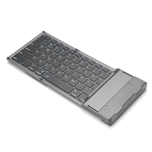 B066T Compatible with Multi-system Cell Phone Tablet Keyboard Tri-fold Wireless Bluetooth-compatible Keyboard with Touchpad