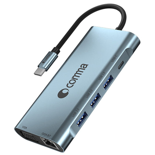 DEVIA EC607 Leopard Series 11 In 1 HUB Adapter Portable USB-C Docking Station (Updated)