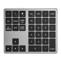 K-35 Bluetooth-compatible Keypad Slim 35-Keys 2.4G+Bluetooth-compatible Dual Mode Keyboard