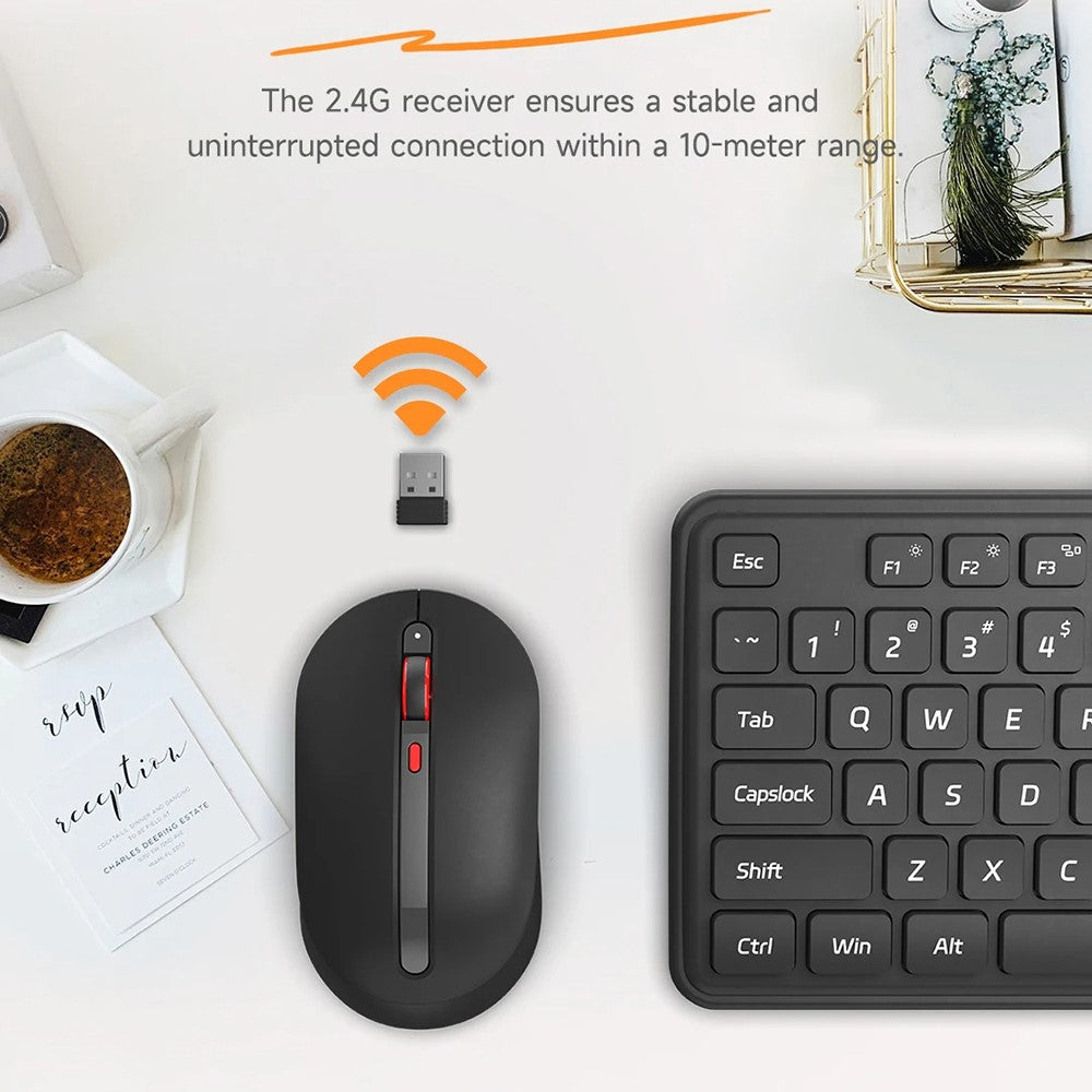 XIAOMI YOUPIN MIIIW MW24PB03 2.4G Wireless Keyboard Mouse Set Computer Mute Keyboard + Mouse, 3rd Gen