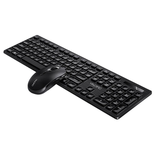 YINDIAO V3Max 2.4G Wireless Smart Sleep Office Keyboard Mouse Set for Computer Laptop