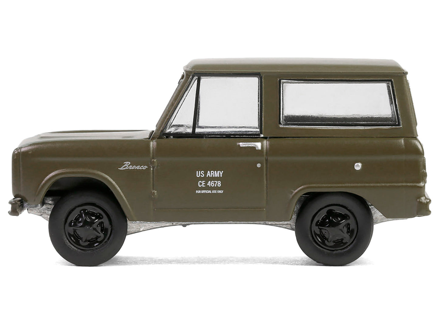 1966 Ford Bronco "U.S. Army Proposal" Olive Drab "Battalion 64" Series 5 1/64 Diecast Model Car by Greenlight