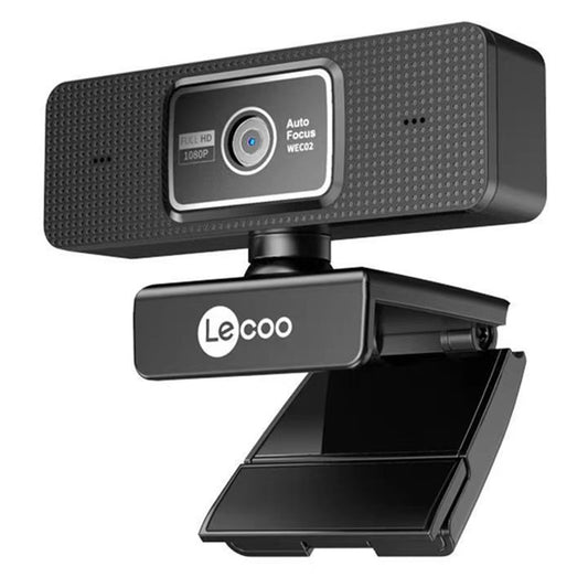 LENOVO LECOO WEC02 1080P HD Auto Focus Webcam with Built-In Microphone for Online Classes Teaching Streaming Meetings