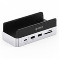 ORICO VS10 For Mac mini(2024) 512GB M.2 SSD Enclosure Desktop Expansion Dock Stand USB + HD + RJ45 + SD / TF Card Reader 10 in 1 Docking Station