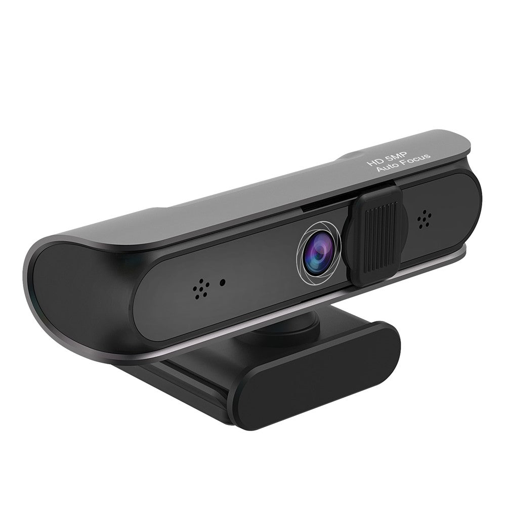 HXSJ S7 HD 5MP Webcam Autofocus Wide-angle Camera Built-in Microphone with Privacy Cover for Computers Laptops and Desktops