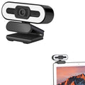 A55 1080P Computer Camera Home Office Built-in Microphone for Live Teaching USB Webcam with LED Fill Light