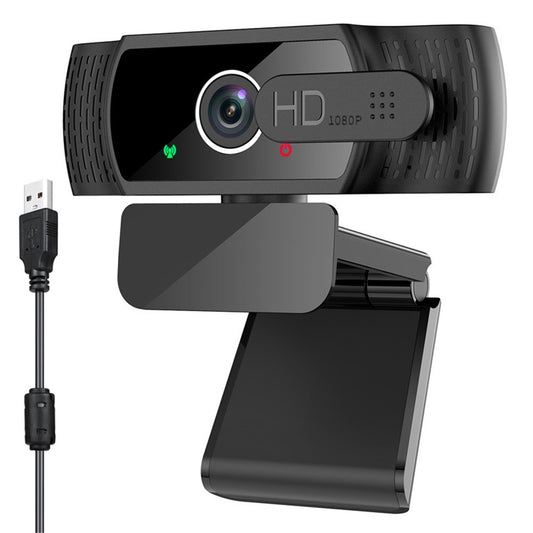 1080P Full HD USB Webcam Plug Play Monitor Camera with Microphone/Privacy Cover for Desktop Computers Laptops Video Work