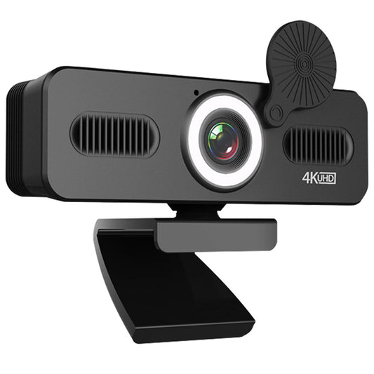 ELEBEST HD 4K USB Computer Camera Live Streaming Video Conference Webcam with Fill Light