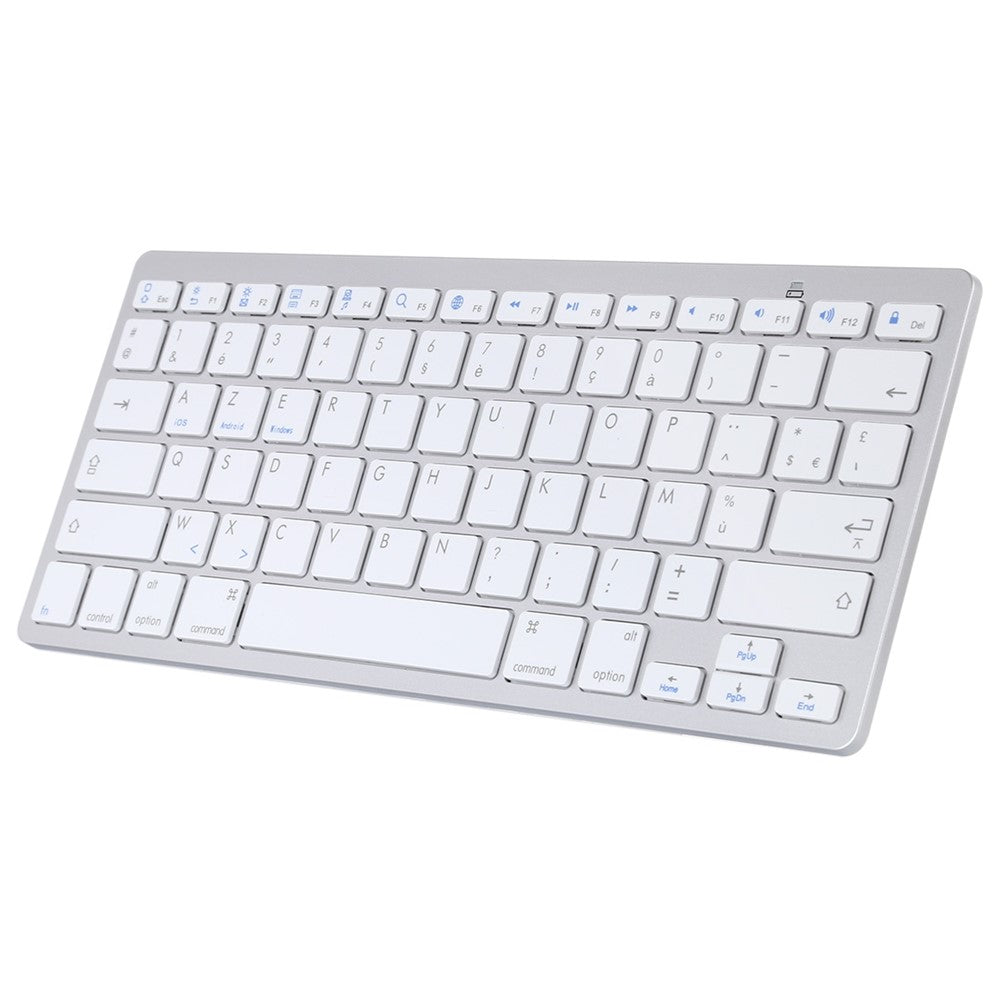 Ultra-Slim Wireless Bluetooth-compatible Keyboard (French Language) for Android Windows iOS