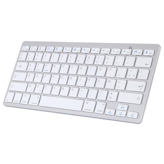 Ultra-Slim Wireless Bluetooth-compatible Keyboard (French Language) for Android Windows iOS