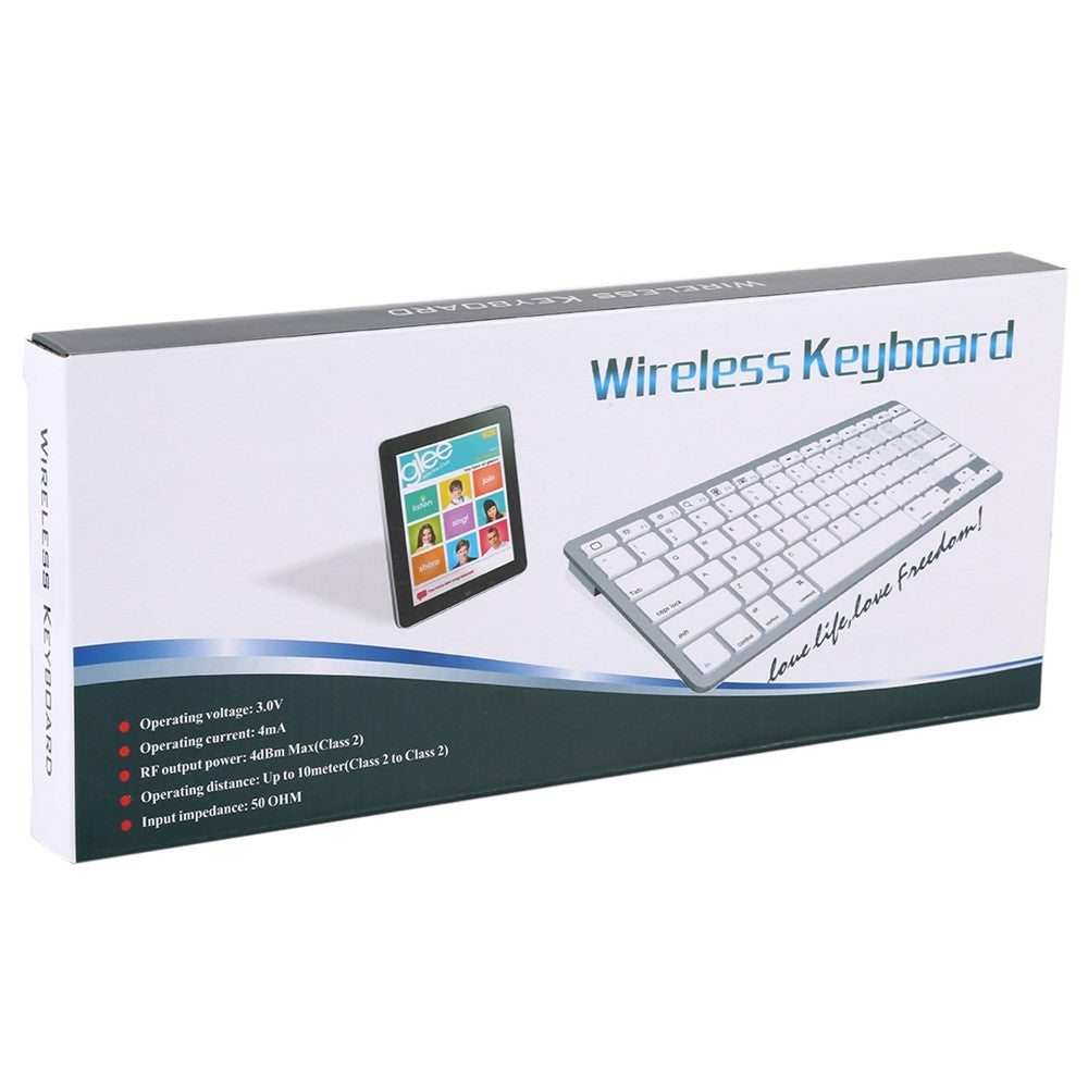 Ultra-Slim Wireless Bluetooth-compatible Keyboard (French Language) for Android Windows iOS
