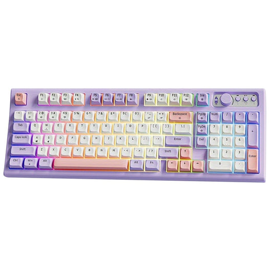 EWEADN V97 Bluetooth-compatible / 2.4G Wireless Rechargeable Keyboard Computer Laptop Keyboard