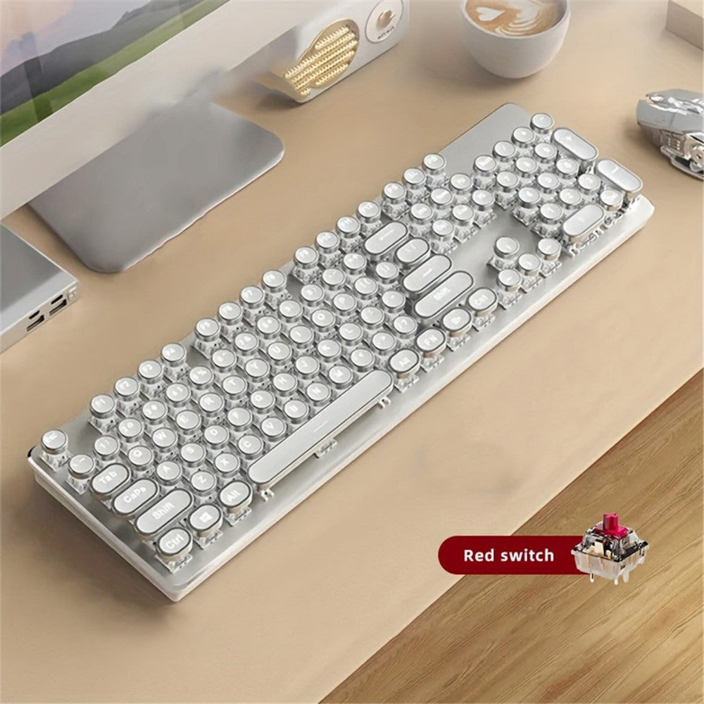 EWEADN TK950 Bluetooth-compatible / Wired / 2.4G Wireless Rechargeable Keyboard Computer Mechanical Keyboard