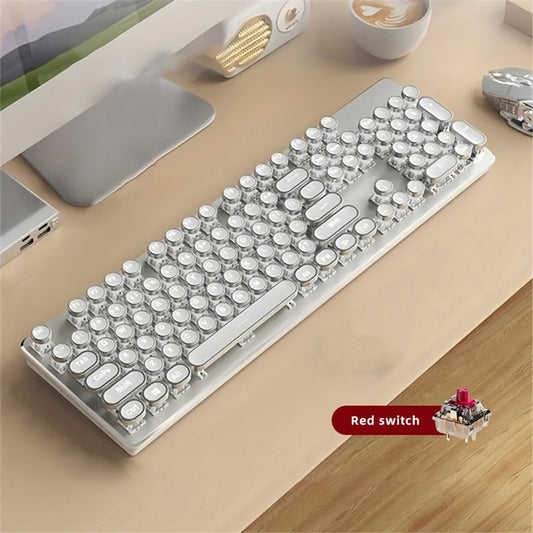 EWEADN TK950 Bluetooth-compatible / Wired / 2.4G Wireless Rechargeable Keyboard Computer Mechanical Keyboard